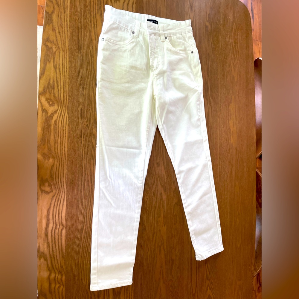 NWT Universal Standard Seine high rise skinny jeans, white size 6